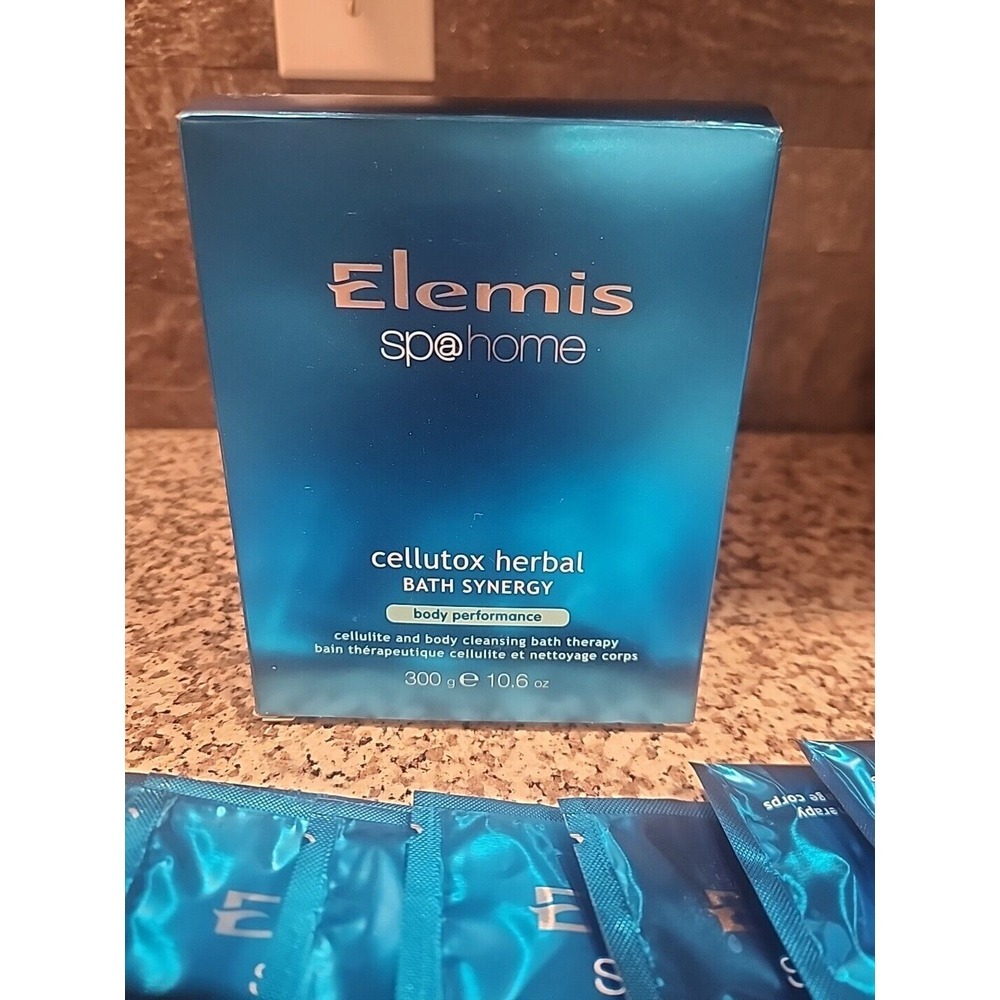 New Elemis Spa Home Cellutox Herbal Bath Synergy Cellulite 300g 10.6oz pack of 8